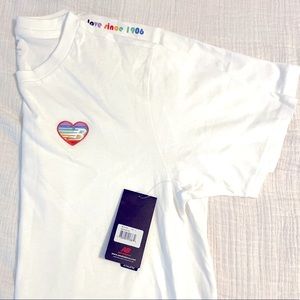 New Balance Pride Tee w/ embroidered heart